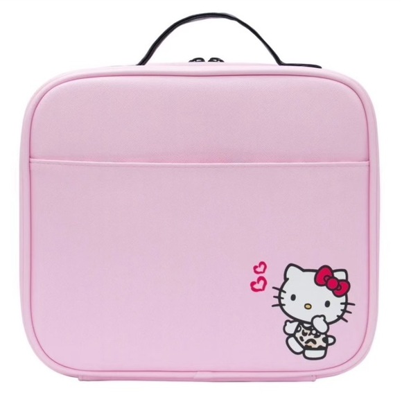 NEW Hello Kitty By Impressions Vanity Hello Kitty Pink Animal Cosmetics Bag - Picture 6 of 12